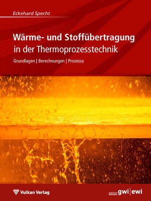 cover image of Wärme- und Stoffübertragung in der Thermoprozesstechnik
